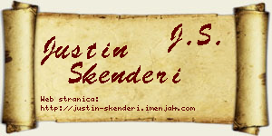Justin Skenderi vizit kartica